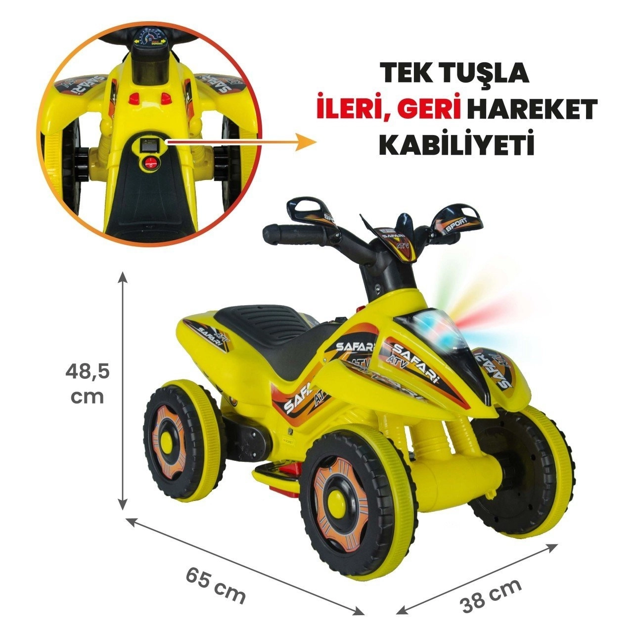 VaVbaby%20Crazy%20Cross%20Akülü%20Motor%20ATV%206v%20Sarı